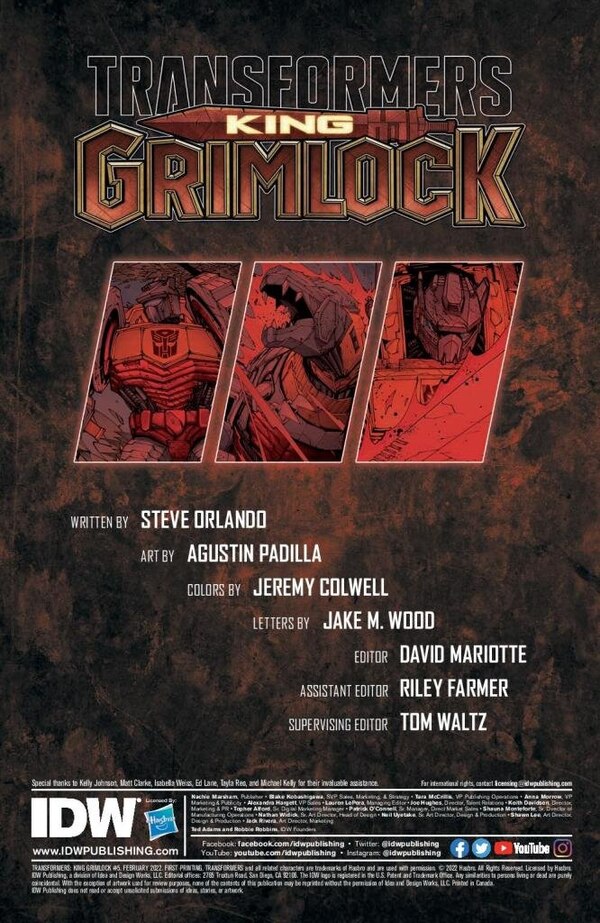 Transformers King Grimlock Issue No. 5 Comic Book Preview Image  (4 of 9)